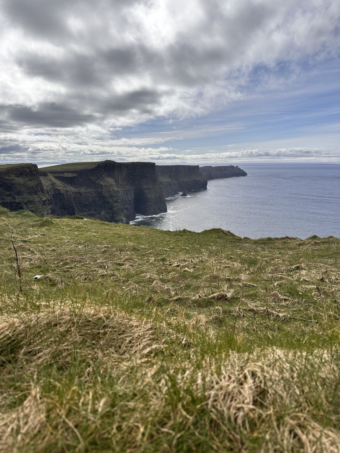 A coastal view at the Cliffs of Moher