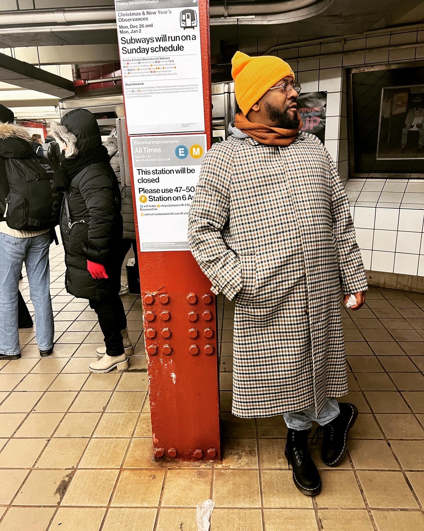 Jamere at a New York City subway station